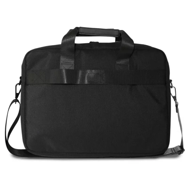 BMW Laptop Bag 16 inch Black Nylon Blue Stripe