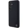 Mercedes-Benz Debossed Line Leder MagSafe Hard Case für Samsung Galaxy S24+ (SM-S926) - Schwarz