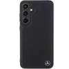 Mercedes-Benz Debossed Line Leder MagSafe Hard Case für Samsung Galaxy S24+ (SM-S926) - Schwarz