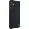 Mercedes-Benz Debossed Line Leder MagSafe Hard Case für Samsung Galaxy S24+ (SM-S926) - Schwarz