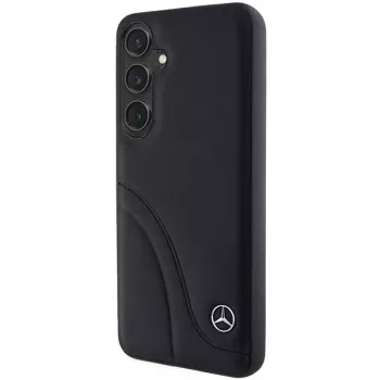 Mercedes-Benz MEHCS24S23RBCSK S24 S921 Black Hardcase Leather Curved Stitches für Samsung Galaxy S24
