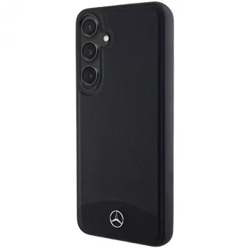 Mercedes-Benz Galaxy S24 Hardcase Leder Texturiert & Glatt MagSafe Schwarz