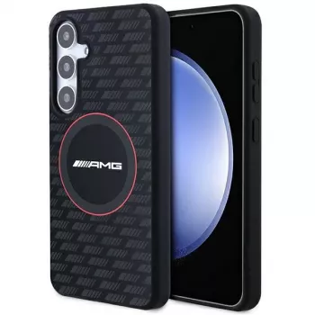AMG AMHMS24S23SMRK Hardcase Silicone Carbon Pattern MagSafe für Samsung Galaxy S24 (S921) Schwarz