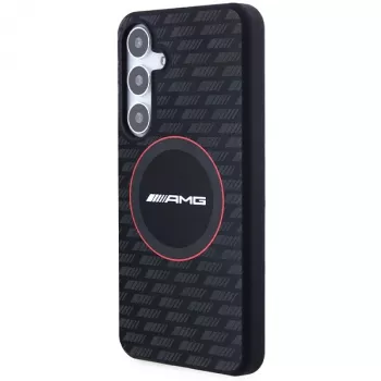 AMG AMHMS24S23SMRK Hardcase Silicone Carbon Pattern MagSafe für Samsung Galaxy S24 (S921) Schwarz
