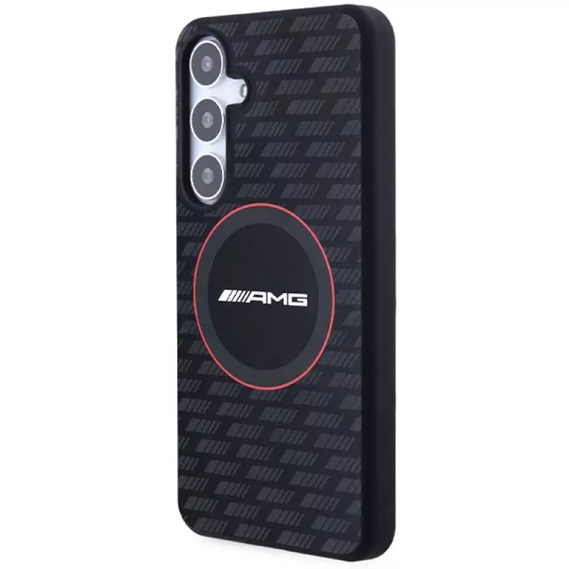 AMG AMHMS24S23SMRK Hardcase Silicone Carbon Pattern MagSafe für Samsung Galaxy S24 (S921) Schwarz