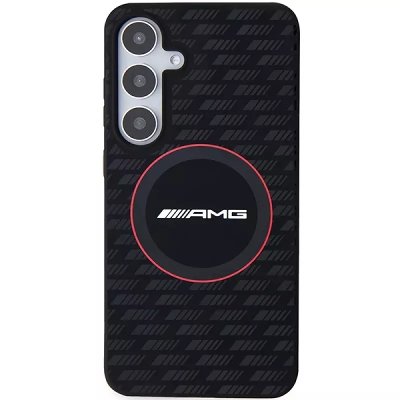 AMG AMHMS24S23SMRK Hardcase Silicone Carbon Pattern MagSafe für Samsung Galaxy S24 (S921) Schwarz