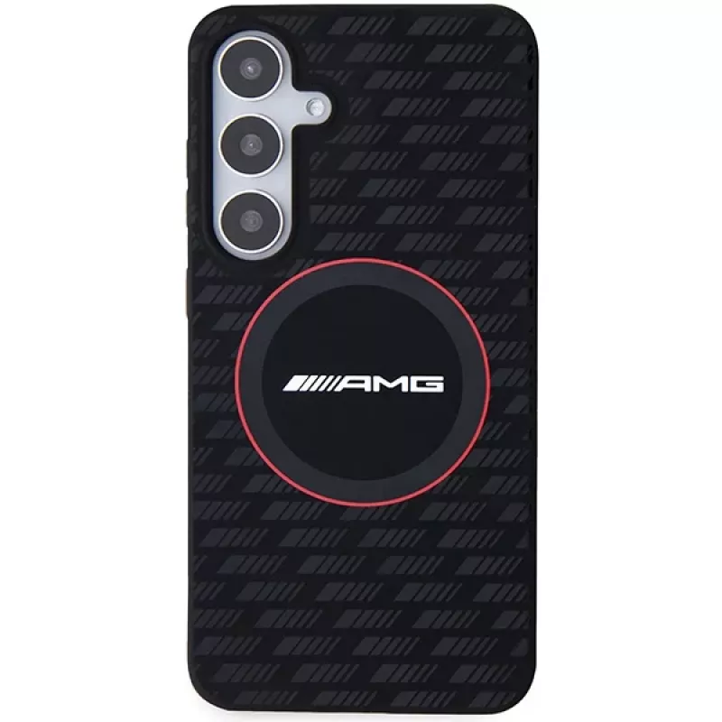 AMG AMHMS24M23SMRK Hardcase Silicone Carbon Pattern MagSafe Case für Samsung Galaxy S24+ (SM-S926) - Schwarz
