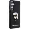 Karl Lagerfeld KLHCS24M3DRKINK Hardcase 3D Rubber Ikonik für Samsung Galaxy S24+ Schwarz