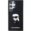 Karl Lagerfeld KLHCS24L3DRKINK Hardcase 3D Rubber Ikonik für Samsung Galaxy S24 Ultra - Schwarz