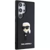 Karl Lagerfeld KLHCS24L3DRKINK Hardcase 3D Rubber Ikonik für Samsung Galaxy S24 Ultra - Schwarz