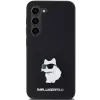 Karl Lagerfeld KLHCS23SSMHCNPK S23 S911 Black Hardcase Silicone Choupette Metal Pin