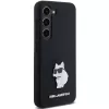 Karl Lagerfeld KLHCS23SSMHCNPK S23 S911 Black Hardcase Silicone Choupette Metal Pin
