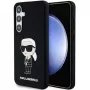 Karl Lagerfeld Ikonik Silikonhülle für Samsung Galaxy S24 - Schwarz