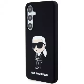 Karl Lagerfeld Ikonik Silikonhülle für Samsung Galaxy S24 - Schwarz