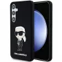 Karl Lagerfeld KLHCS24MSNIKBCK Ikonik Silikonhülle für Samsung Galaxy S24+ (SM-S926) - Schwarz