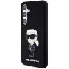 Karl Lagerfeld KLHCS24MSNIKBCK Ikonik Silikonhülle für Samsung Galaxy S24+ (SM-S926) - Schwarz