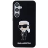 Karl Lagerfeld KLHCS24MSNIKBCK Ikonik Silikonhülle für Samsung Galaxy S24+ (SM-S926) - Schwarz