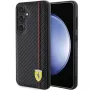 Ferrari FEHCS24SN3DUR S24 S921 Black Hardcase Carbon Printed Line für Samsung Galaxy S24