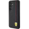 Ferrari FEHCS24SN3DUR S24 S921 Black Hardcase Carbon Printed Line für Samsung Galaxy S24