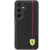 Ferrari FEHCS24SN3DUR S24 S921 Black Hardcase Carbon Printed Line für Samsung Galaxy S24
