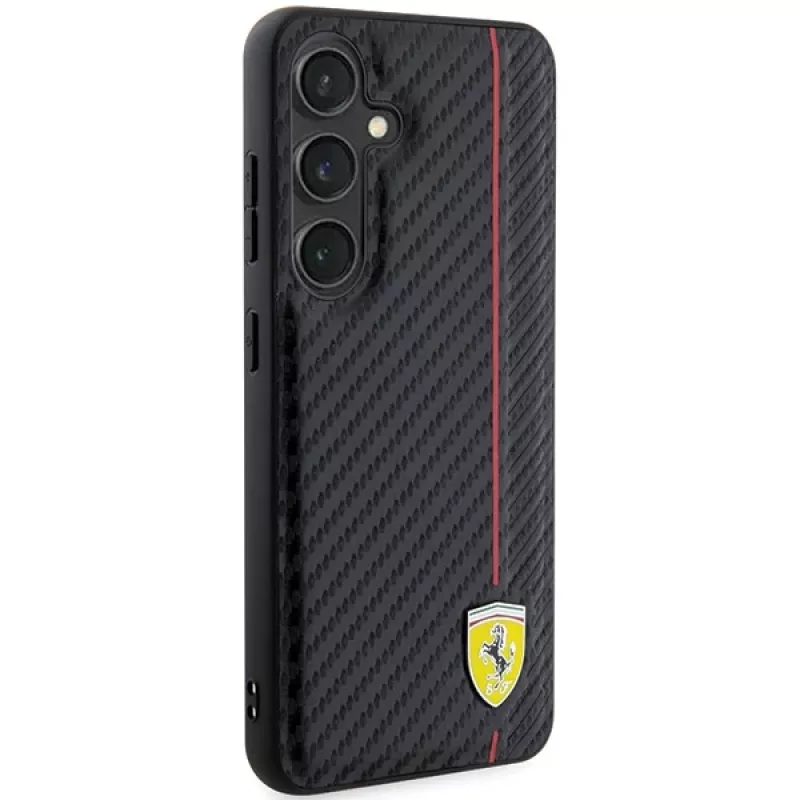 Ferrari FEHCS24MN3DUR S24+ S926 Black Hardcase Carbon Printed Line