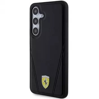 Ferrari FEHMS24SP3BAK S24 S921 Black Hardcase Hot Stamp V Lines MagSafe