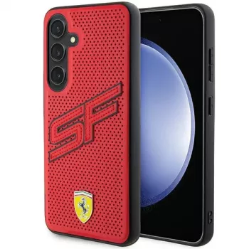 Ferrari FEHCS24SPINR S24 S921 Red Hardcase Big SF Perforated für Samsung Galaxy S24