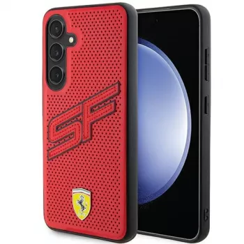 Ferrari FEHCS24MPINR S24+ S926 Red Hardcase Big SF Perforated für Samsung Galaxy S24+