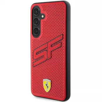 Ferrari FEHCS24MPINR S24+ S926 Red Hardcase Big SF Perforated für Samsung Galaxy S24+