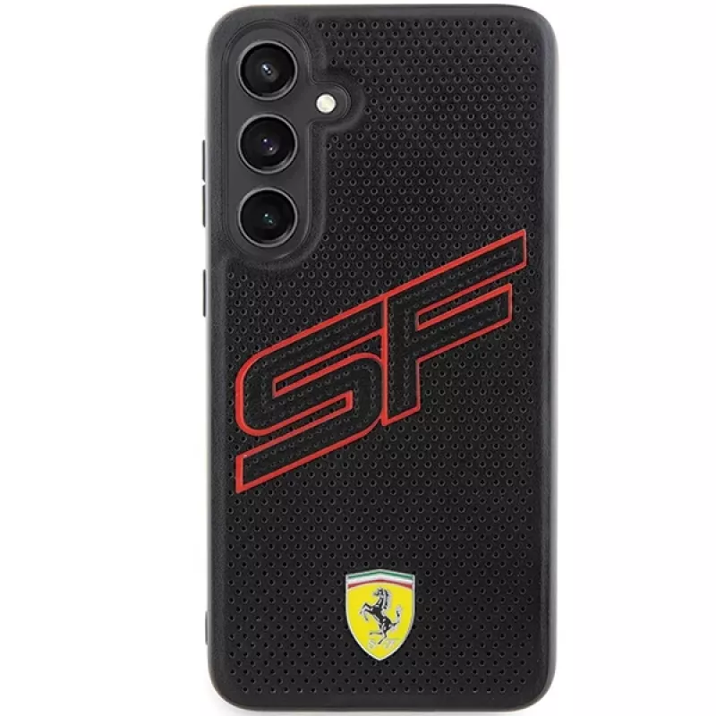 Ferrari FEHCS24SPINK S24 S921 Black Hardcase Big SF Perforated für Samsung Galaxy S24
