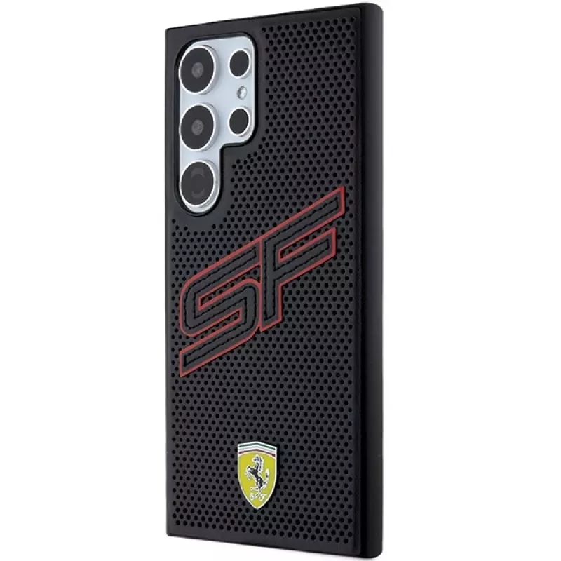 Ferrari FEHCS24LPINK S24 Ultra S928 Black Hardcase Big SF Perforated