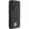 Ferrari FEHCS24MN3PUK Hard Case für Samsung Galaxy S24+ (SM-S926) - Carbon Stitched Bottom - Schwarz
