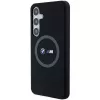 BMW M Collection Silicone Hard Case mit Ringhalter MagSafe für Samsung Galaxy S24+ (SM-S926) - Schwarz