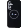 BMW M Collection Silicone Hard Case mit Ringhalter MagSafe für Samsung Galaxy S24+ (SM-S926) - Schwarz