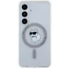 Karl Lagerfeld KLHMS24SHFCCNOT Hard Case für Samsung Galaxy S24, Transparent, MagSafe, Choupette Design