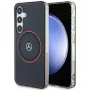 Mercedes-Benz S24 Hardcase Double Layer mit Red MagSafe für Samsung Galaxy S24 - Schwarz