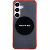 AMG AMHMS24S23HBCK Hardcase für Samsung Galaxy S24, Schwarz/Transparent, MagSafe, Bicolor