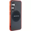 AMG AMHMS24S23HBCK Hardcase für Samsung Galaxy S24, Schwarz/Transparent, MagSafe, Bicolor