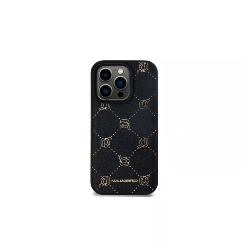 Karl Lagerfeld KLHMP15LPGKHPHK iPhone 15 Pro 6,1 inch Black MagSafe Karl Head Back Cover