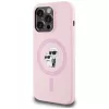 KARL LAGERFELD Silikon Karl&Choupette MagSafe Case für iPhone 14 Pro Max Pink