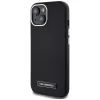 Karl Lagerfeld Metal Plate MagSafe Case für iPhone 15, Schwarz