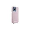 Karl Lagerfeld KLHMP15LPGMSRPP iPhone 15 Pro 6,1 inch Pink Hardcase mit Metallplatte MagSafe