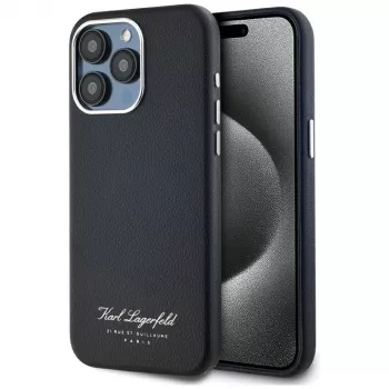 Karl Lagerfeld Hotel RSG Case für Apple iPhone 15 Pro, Schwarz