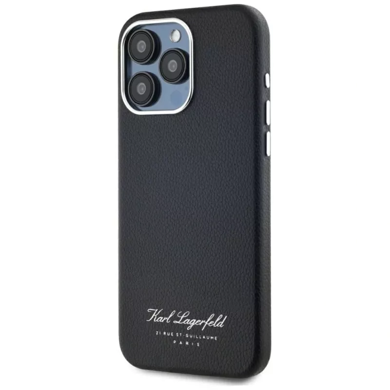 Karl Lagerfeld Hotel RSG Case für Apple iPhone 15 Pro, Schwarz