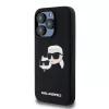 Karl Lagerfeld KLHMP15LSKCHPPLK iPhone 15 Pro 6,1 Black Hardcase Silicone Karl & Choupette MagSafe
