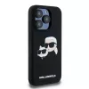 Karl Lagerfeld KLHMP15LSKCHPPLK iPhone 15 Pro 6,1 Black Hardcase Silicone Karl & Choupette MagSafe
