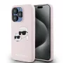 Karl Lagerfeld KLHMP15LSKCHPPLP iPhone 15 Pro 6.1 Pink Hardcase Silicone Karl & Choupette MagSafe