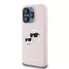 Karl Lagerfeld KLHMP15LSKCHPPLP iPhone 15 Pro 6.1 Pink Hardcase Silicone Karl & Choupette MagSafe
