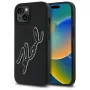 Karl Lagerfeld KLHCP15S3DRKSDLK iPhone 15 6,1 inch Black Hardcase 3D Rubber Signature