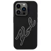 Karl Lagerfeld KLHCP15L3DRKSDLK iPhone 15 Pro 6.1 Black Hardcase 3D Rubber Signature